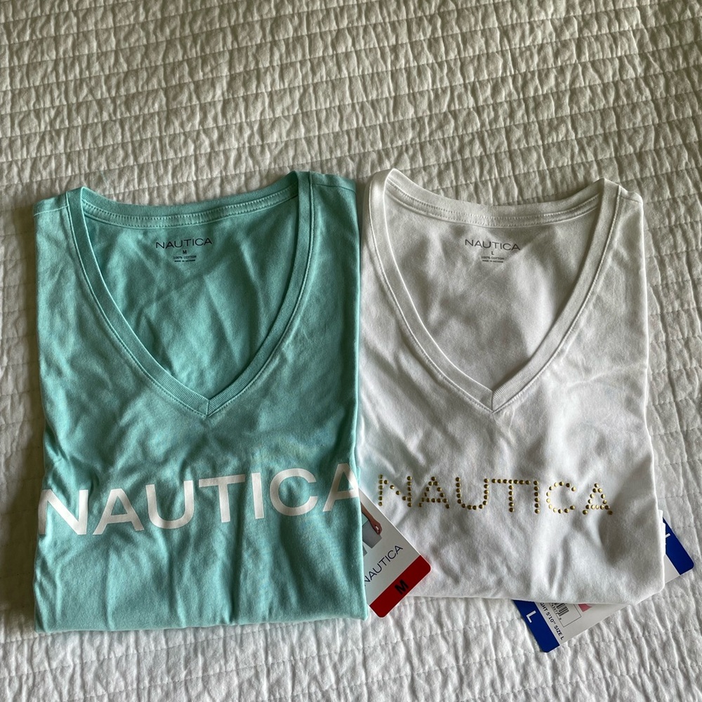 Nautica tee shirts. Buy both for $8!